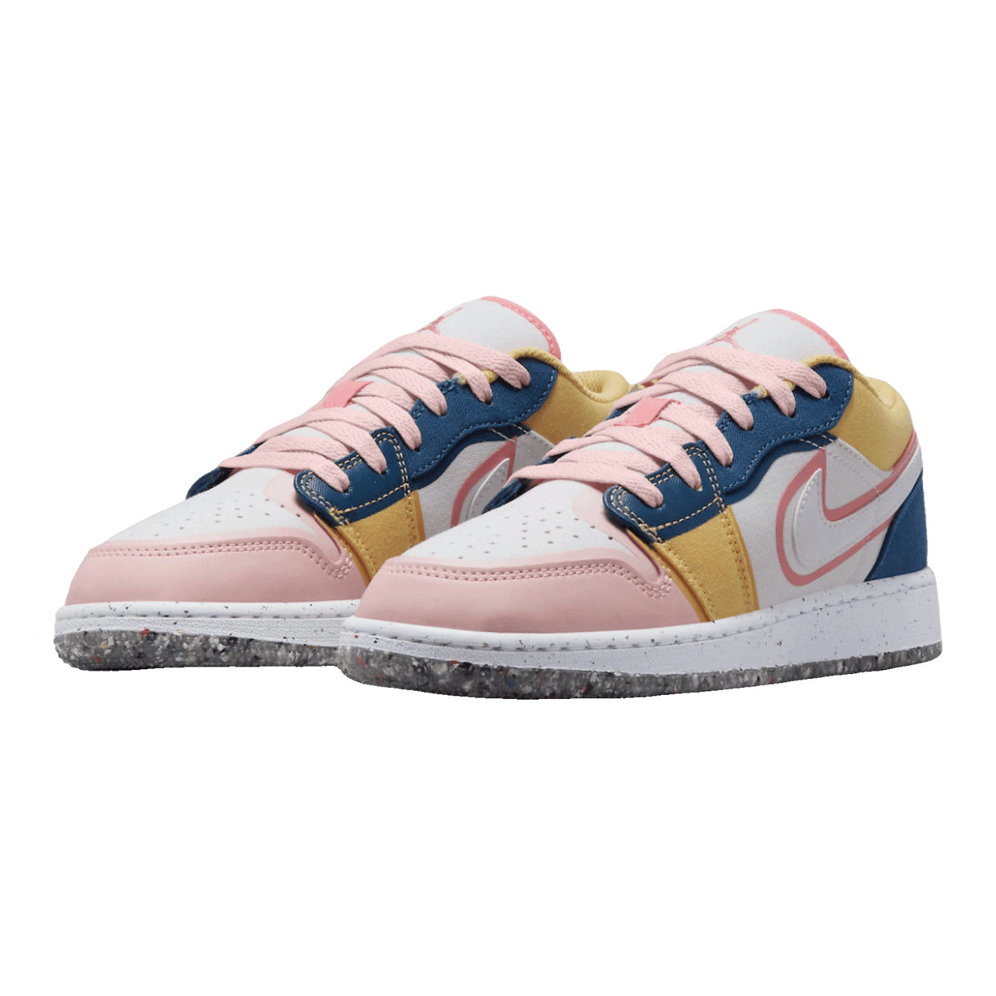 Nike Air Jordan 1 Low SE Multi Canvas (GS) Side