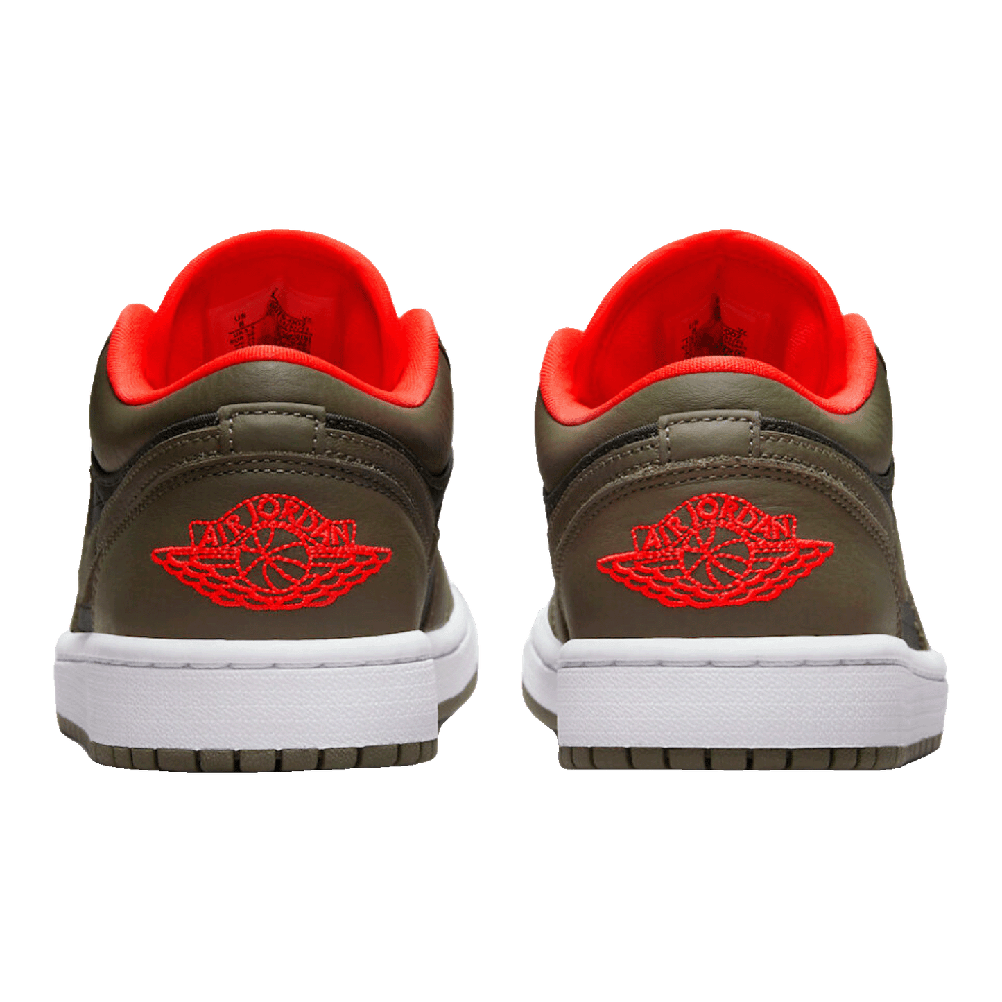 Nike Air Jordan 1 Low SE Newsprint Olive Grey (W) Back