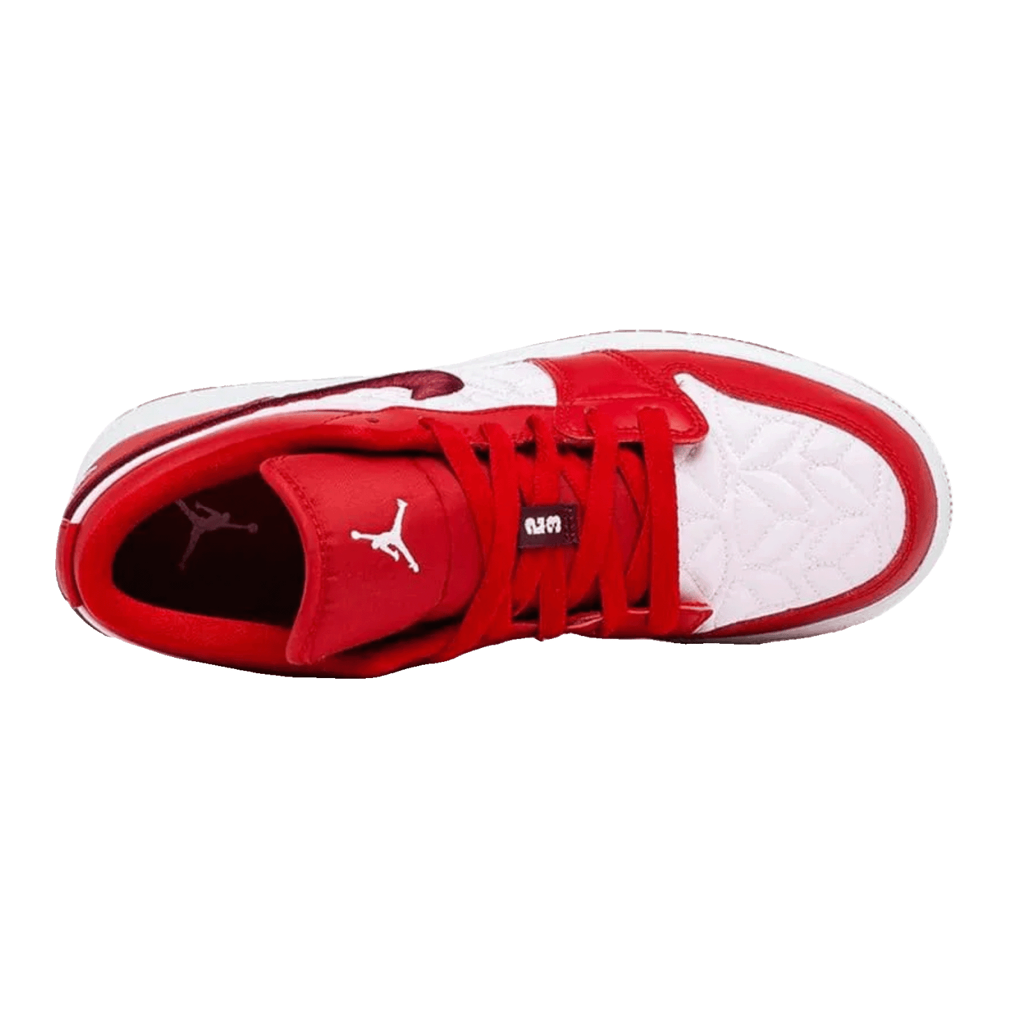 Nike Air Jordan 1 Low SE Red Quilt (GS) Oben