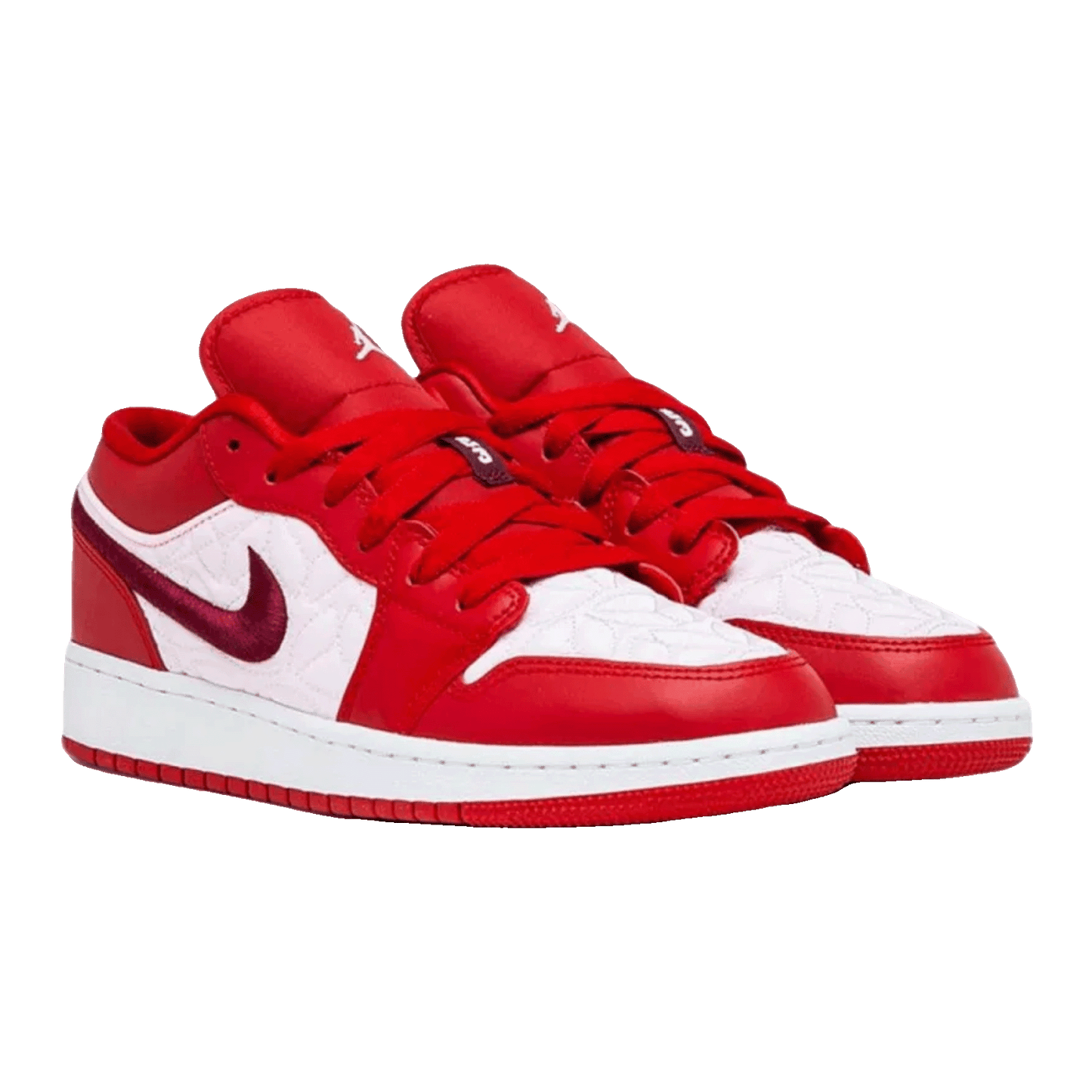 Nike Air Jordan 1 Low SE Red Quilt (GS) Side