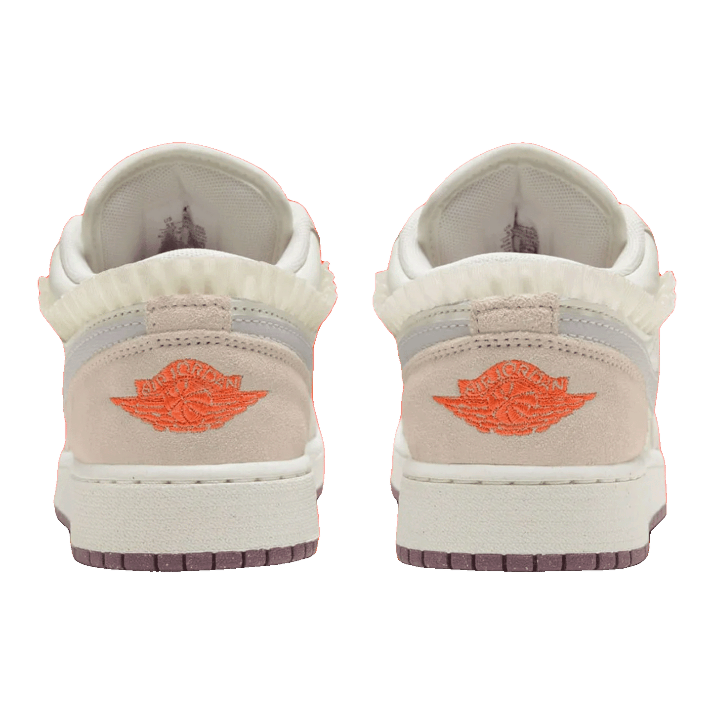 Nike Air Jordan 1 Low SE Sail Legend Light Brown Violet Dust Neutral Grey (GS) Back