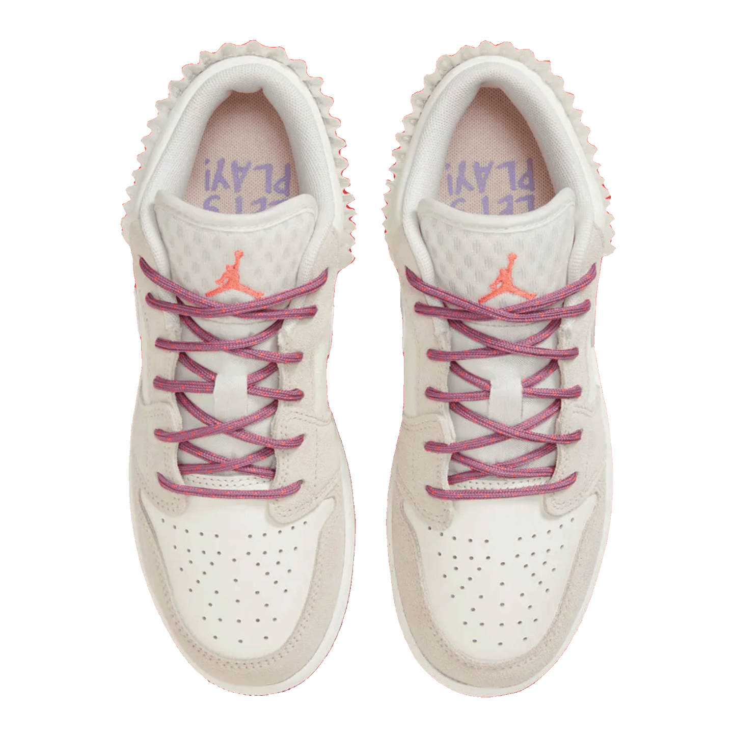Nike Air Jordan 1 Low SE Sail Legend Light Brown Violet Dust Neutral Grey (GS) Oben