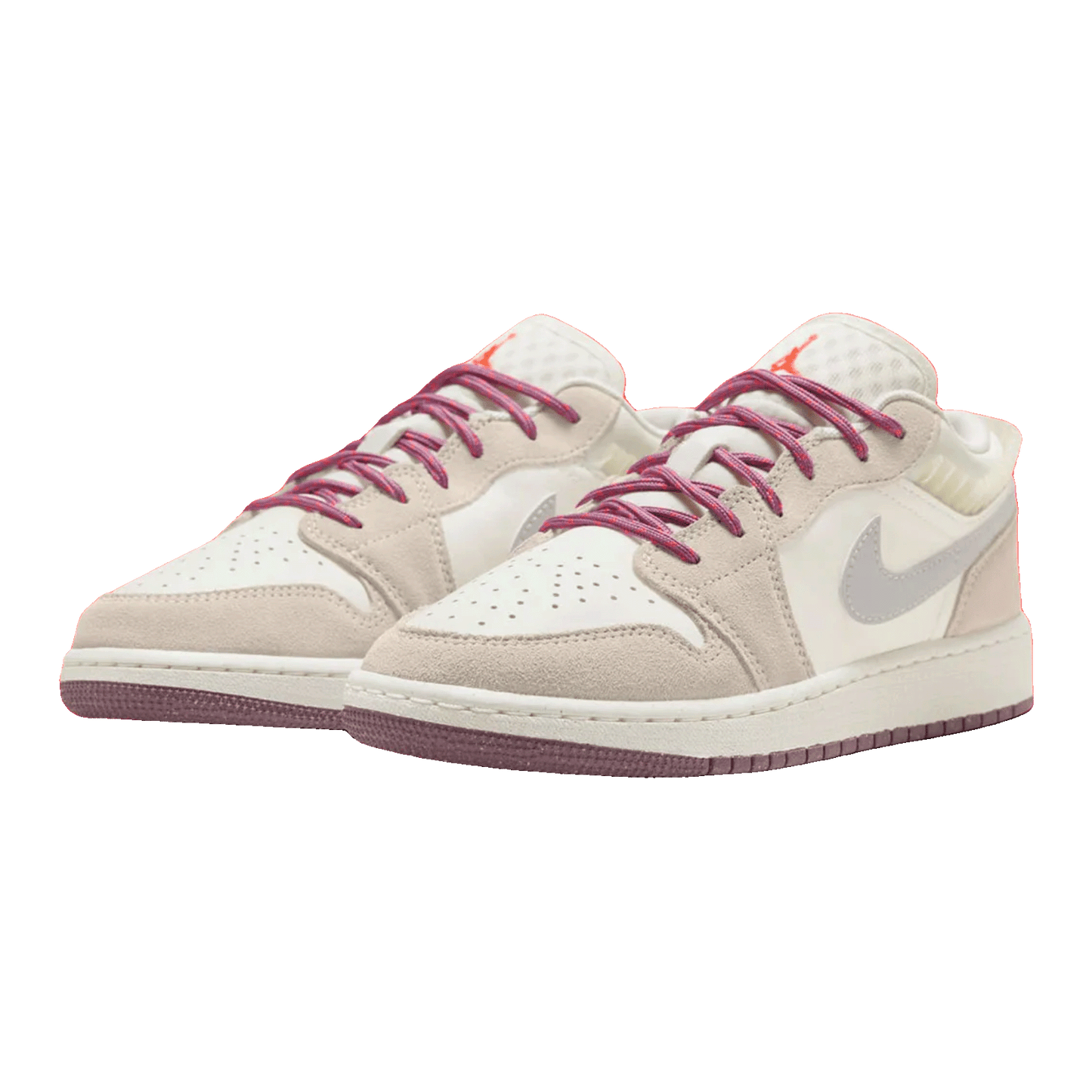 Nike Air Jordan 1 Low SE Sail Legend Light Brown Violet Dust Neutral Grey (GS) Side