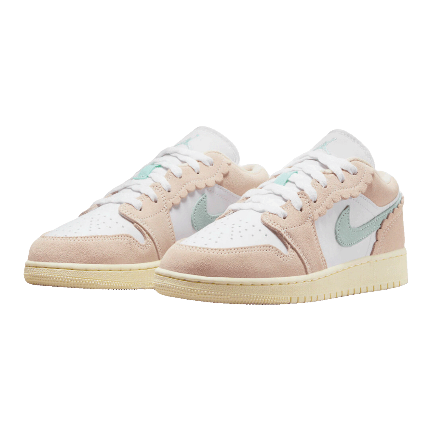 Nike Air Jordan 1 Low SE Scalloped Edge Guava Ice (GS) Side