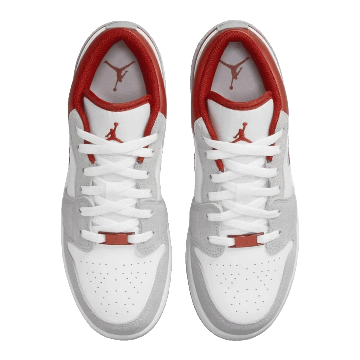 Nike Air Jordan 1 Low SE Smoke Grey Gym Red (GS) Oben