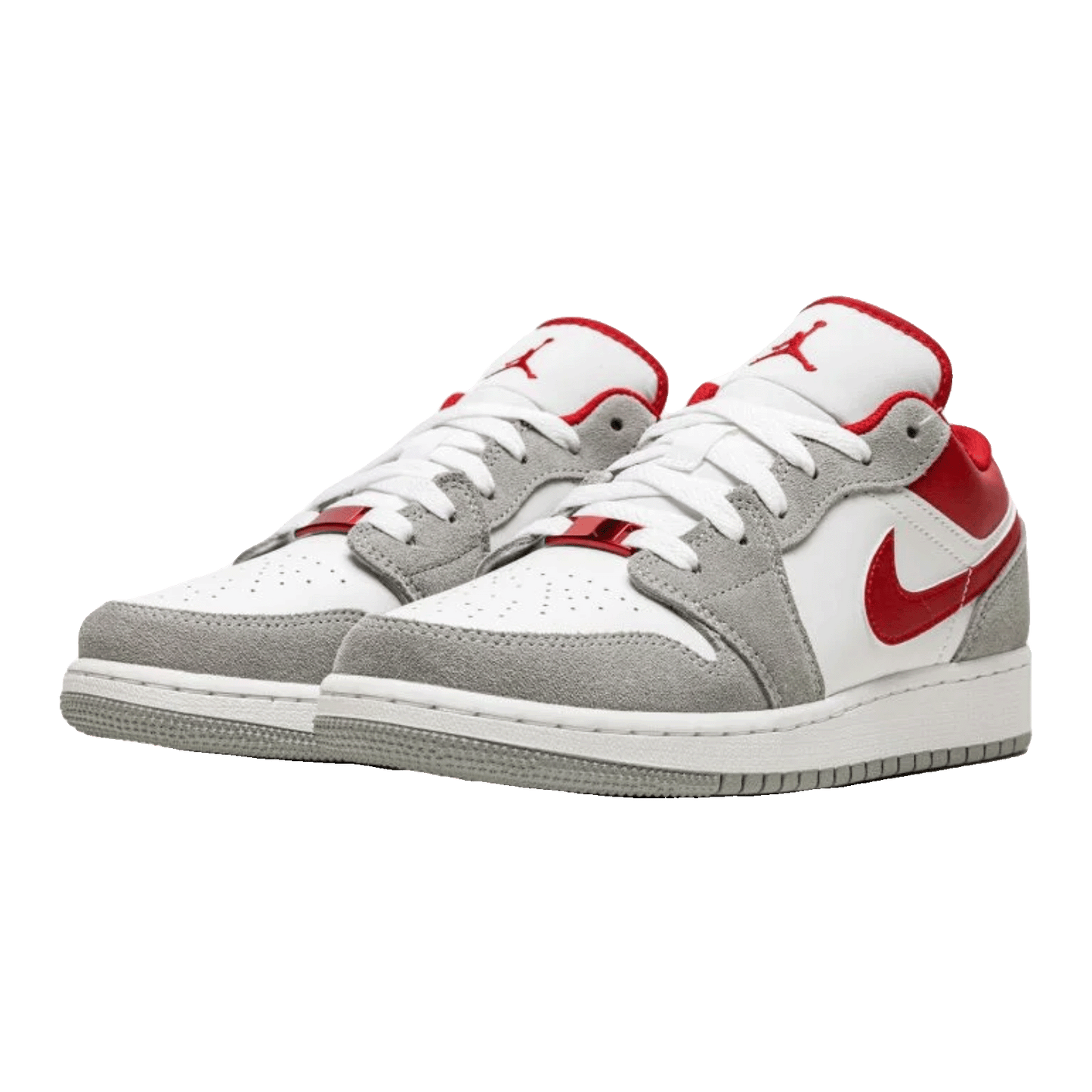 Nike Air Jordan 1 Low SE Smoke Grey Gym Red (GS) Side