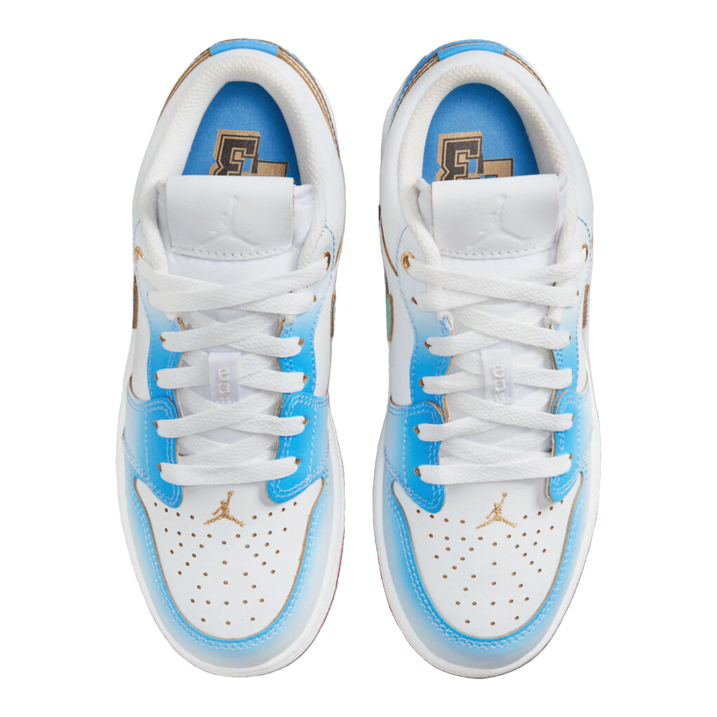 Nike Air Jordan 1 Low SE University Blue Gradient (GS) Oben