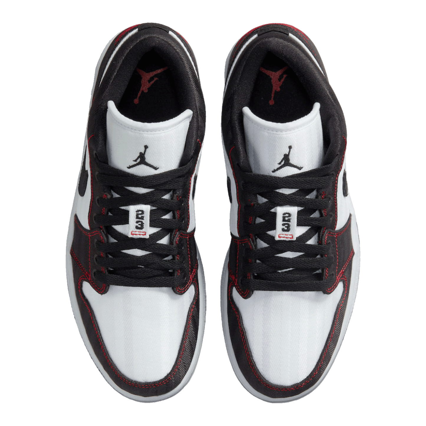 Nike Air Jordan 1 Low SE Utility White Black Gym Red (W) Oben