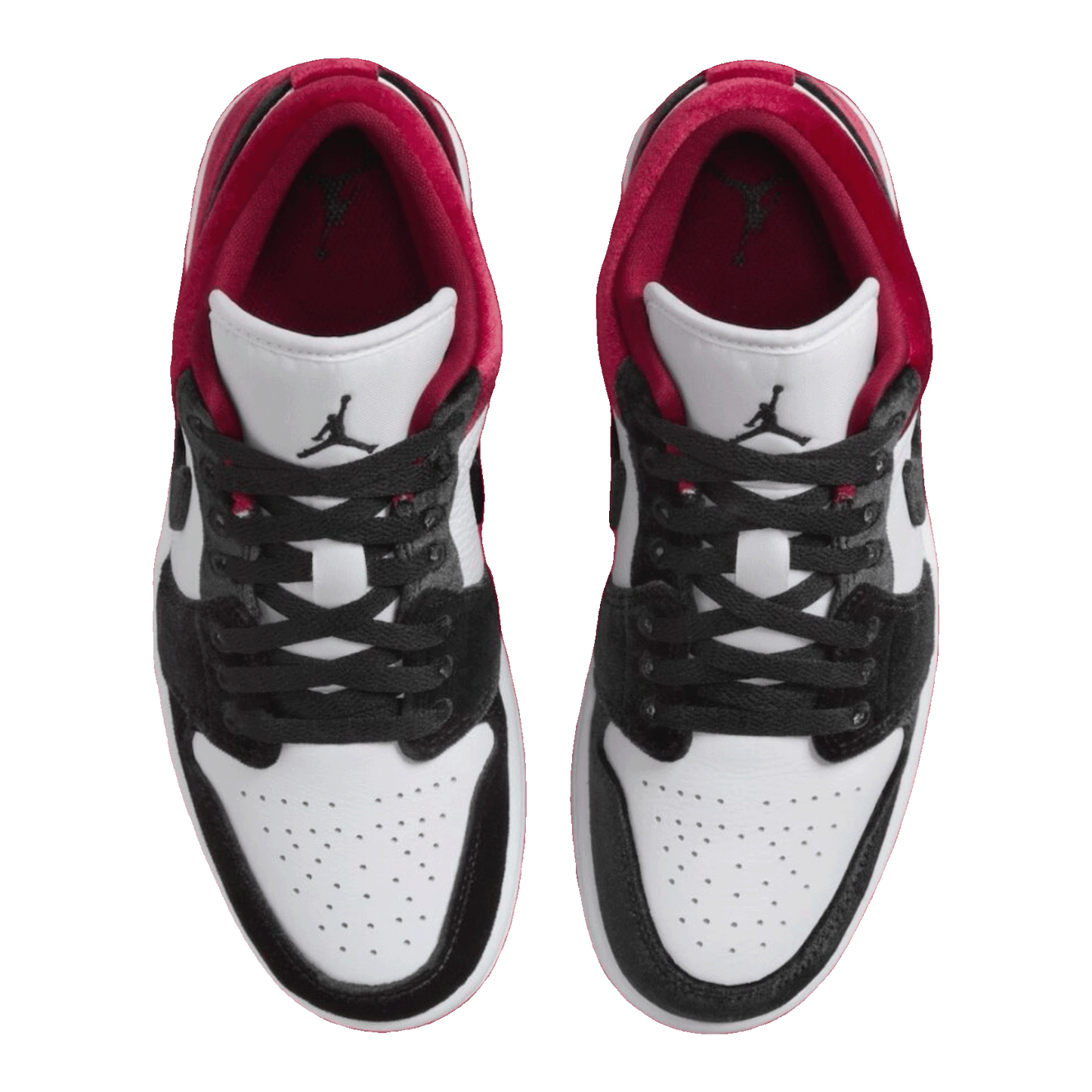 Nike Air Jordan 1 Low SE Velvet Black Toe (W) Oben