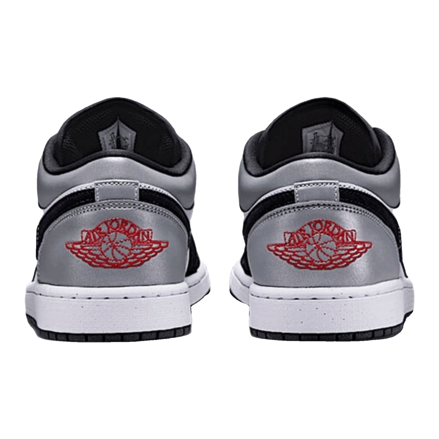 Nike Air Jordan 1 Low SE White Fire Red Black Matte Silver Back