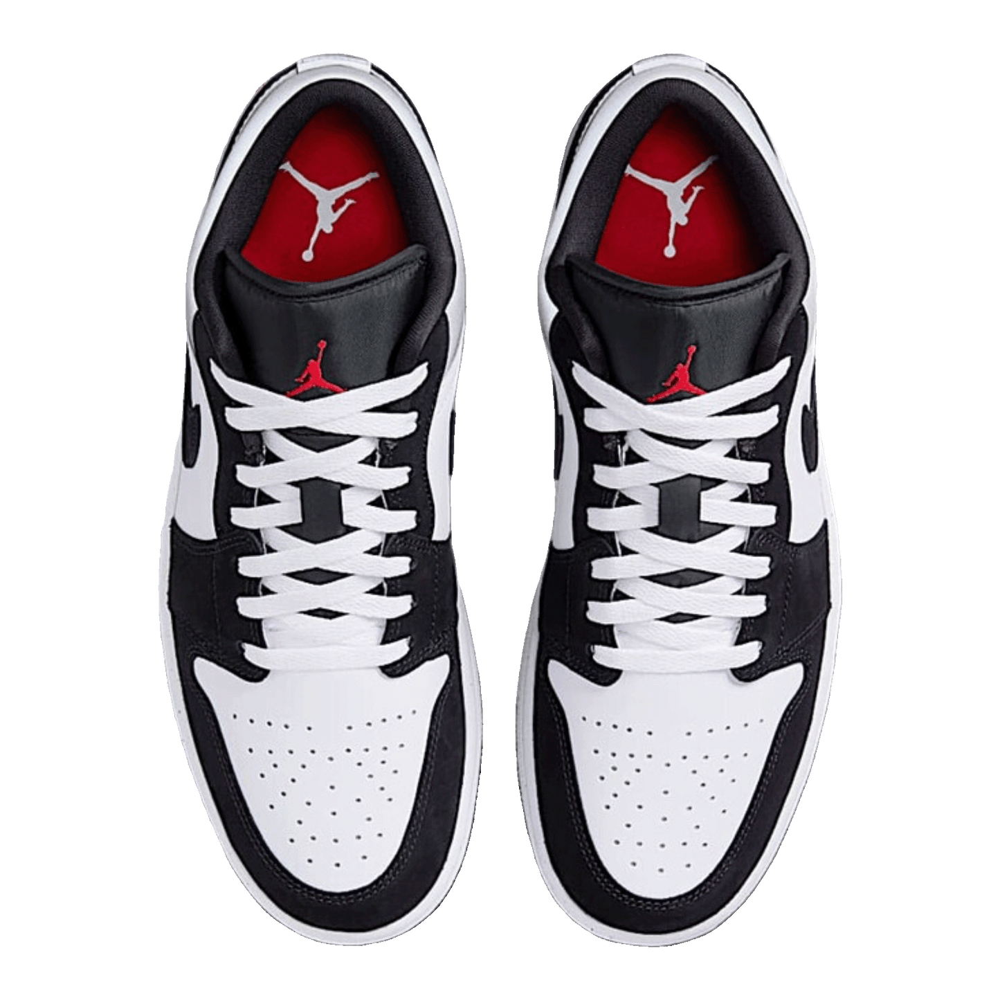 Nike Air Jordan 1 Low SE White Fire Red Black Matte Silver Oben