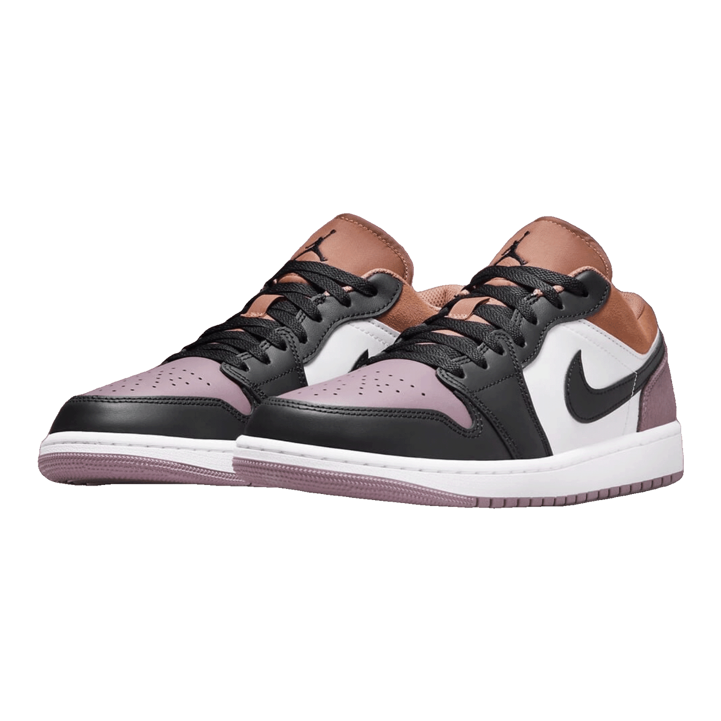 Nike Air Jordan 1 Low SE White Sky J Orange Sky J Mauve Black (GS) Side