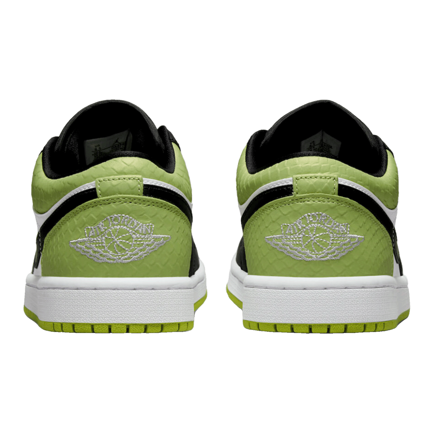 Nike Air Jordan 1 Low Snakeskin Vivid Green (W) Back