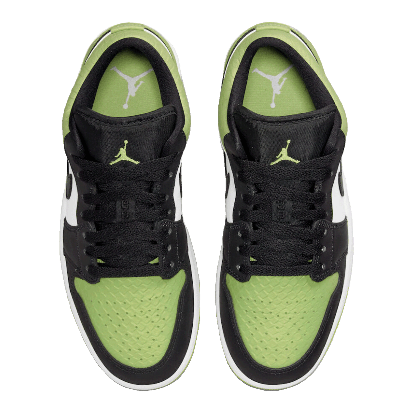 Nike Air Jordan 1 Low Snakeskin Vivid Green (W) Oben