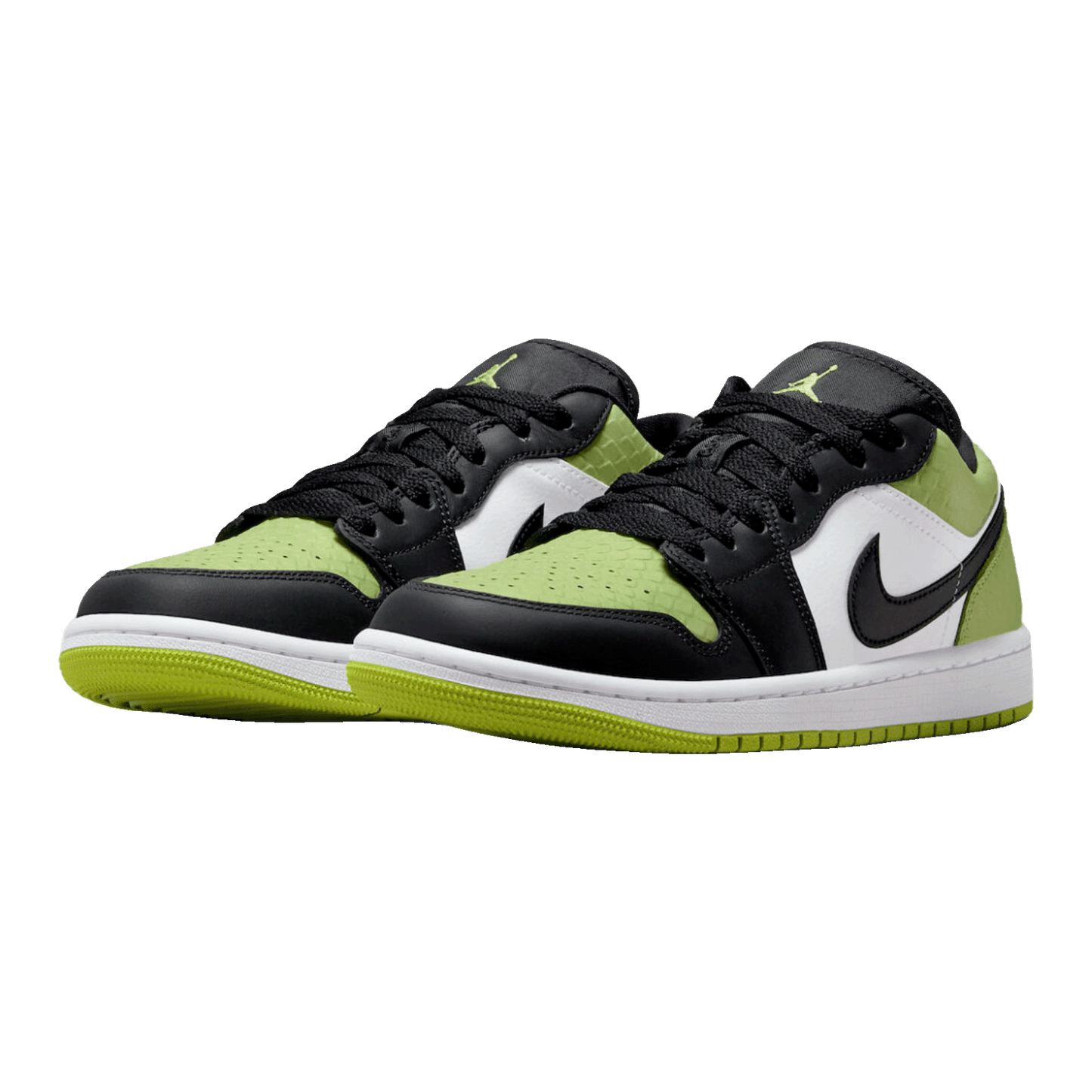 Nike Air Jordan 1 Low Snakeskin Vivid Green (W) Side
