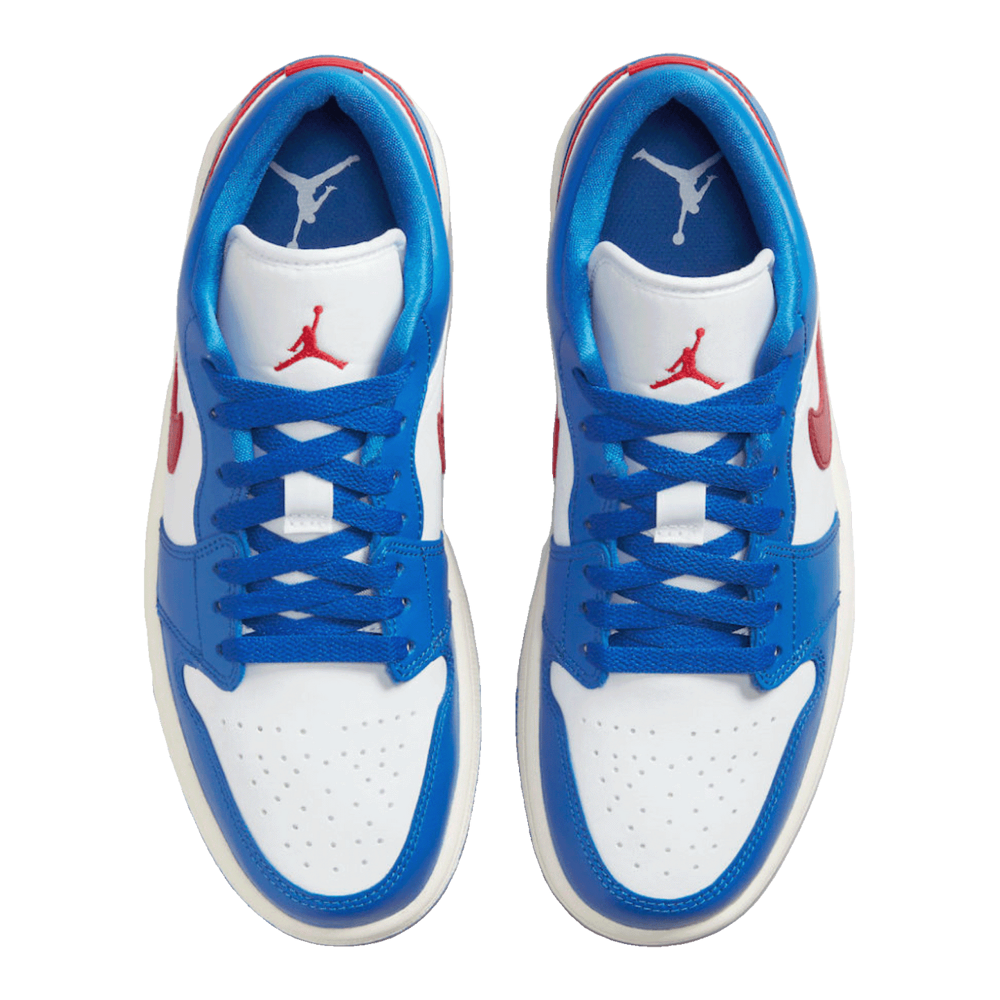 Nike Air Jordan 1 Low Sport Blue Gym Red (W) Oben