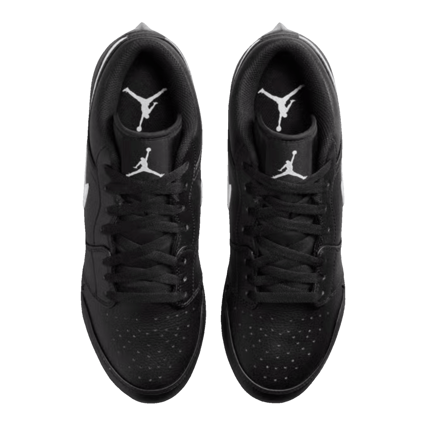Nike Air Jordan 1 Low TD Cleat Black White Oben