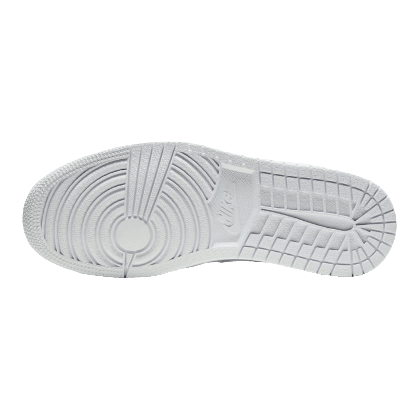 Nike Air Jordan 1 Low Triple White Tumbled Leather Sohle