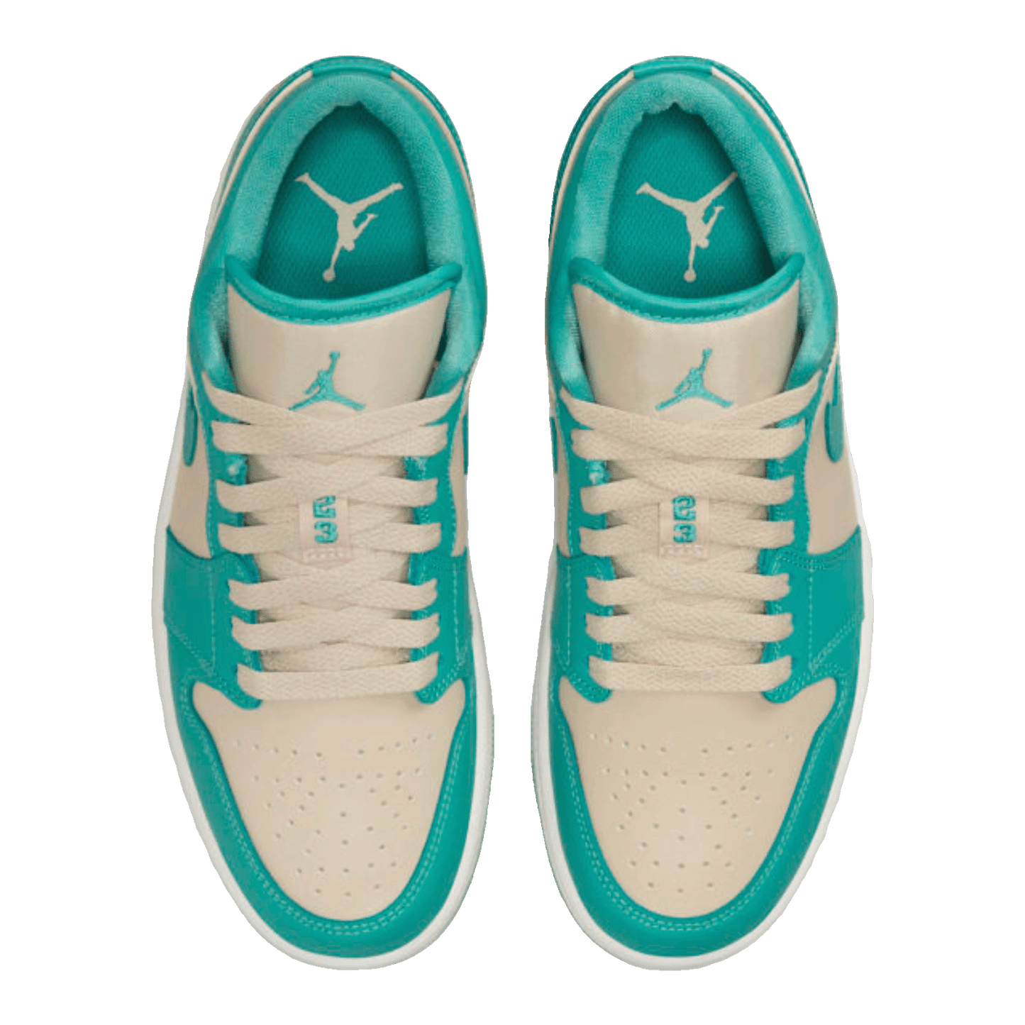 Nike Air Jordan 1 Low Tropical Teal (W) Oben