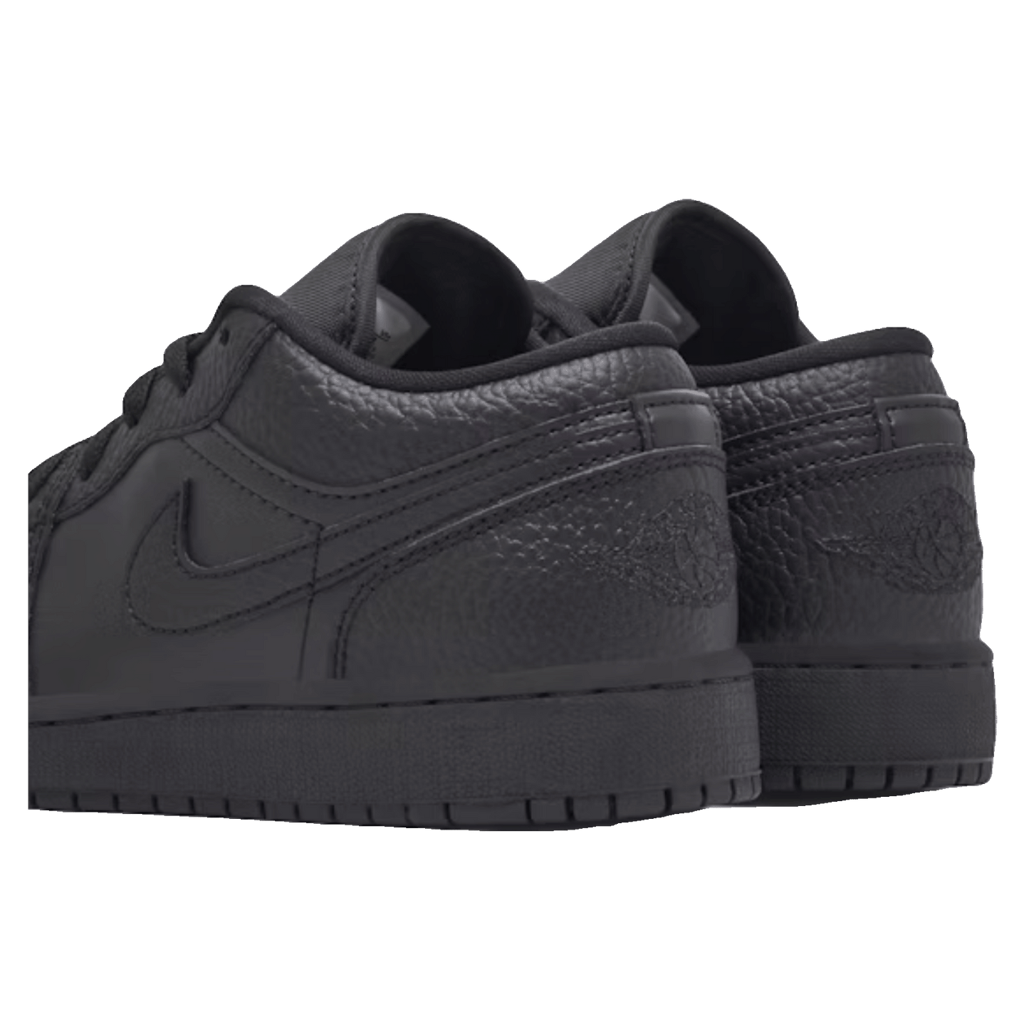 Nike Air Jordan 1 Low Tumbled Leather Black (GS) Back