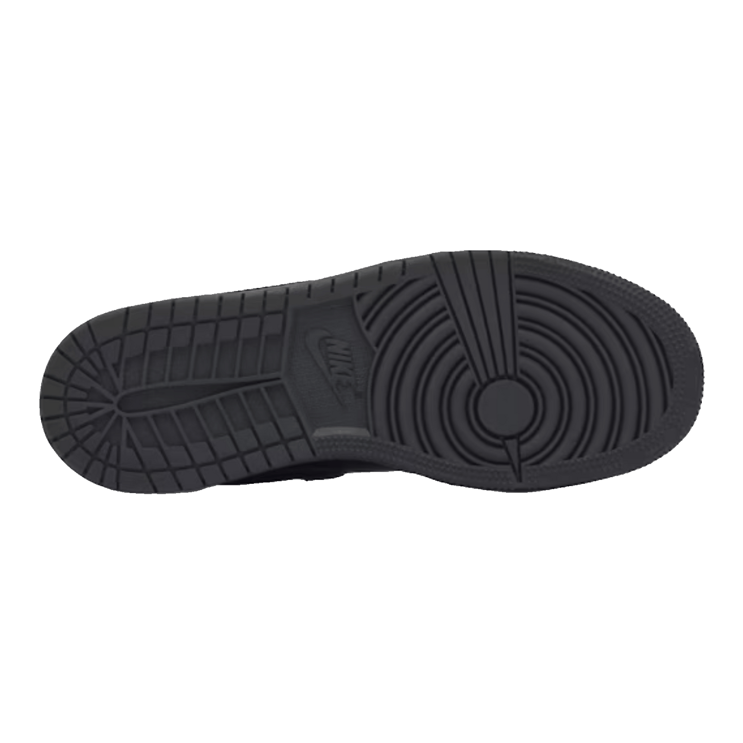 Nike Air Jordan 1 Low Tumbled Leather Black (GS) Sohle