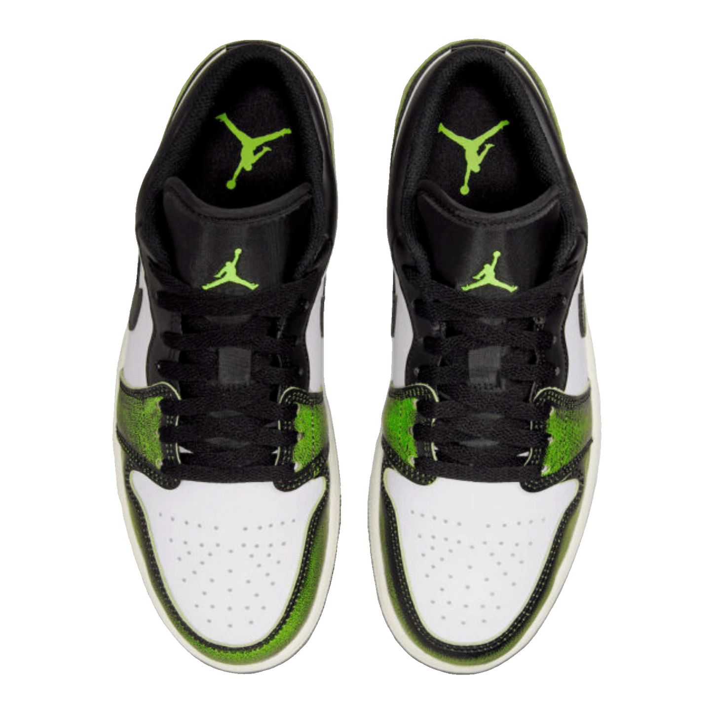 Nike Air Jordan 1 Low Wear Away Electric Green Oben