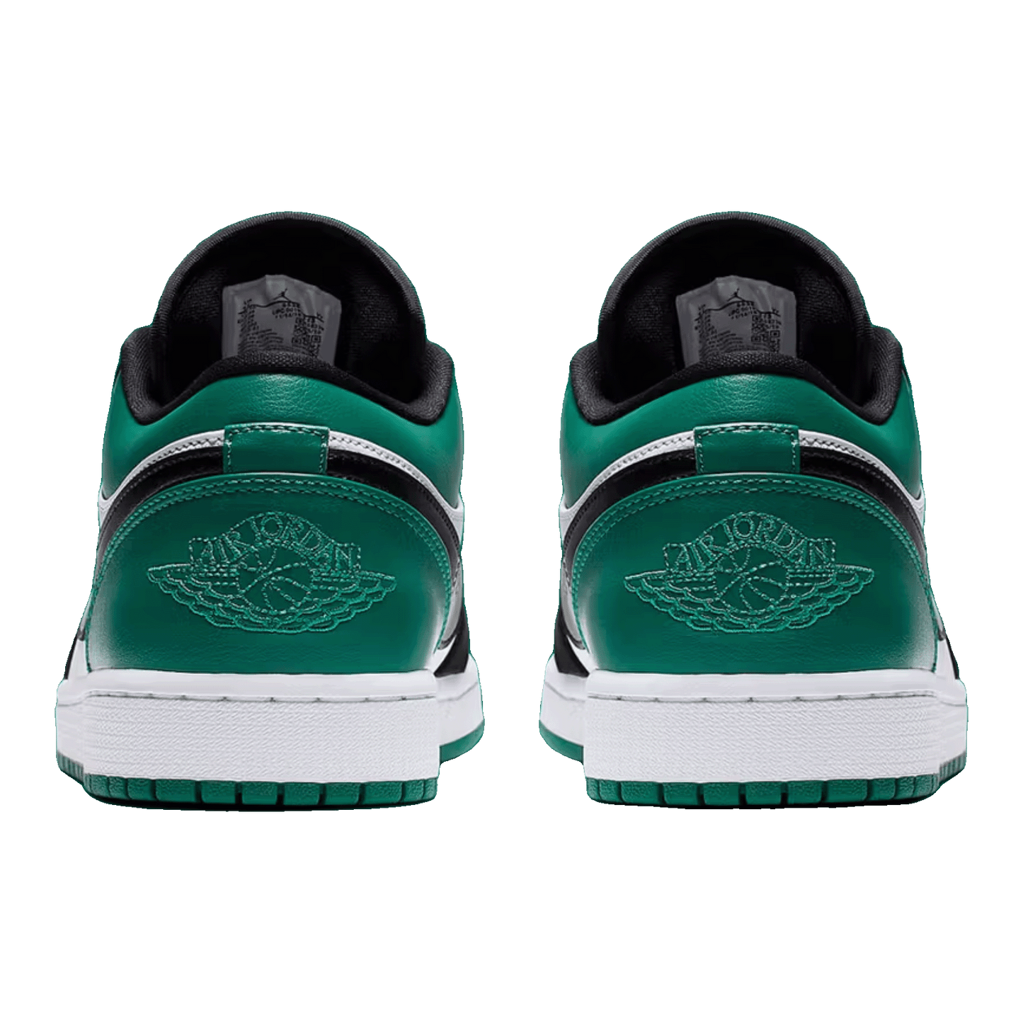 Nike Air Jordan 1 Low White Black Mystic Green Back