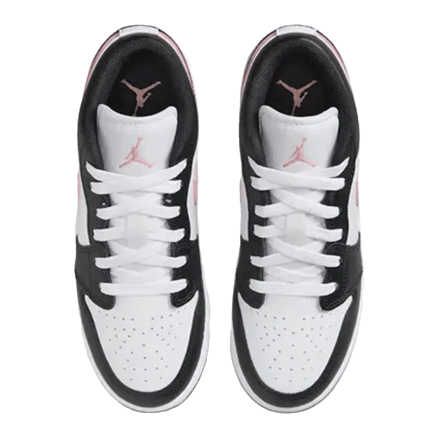 Nike Air Jordan 1 Low White Black Rust Pink (GS) Oben
