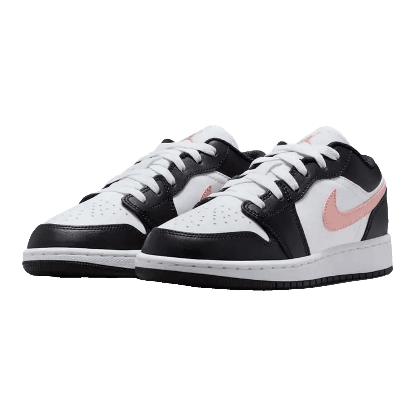 Nike Air Jordan 1 Low White Black Rust Pink (GS) Side