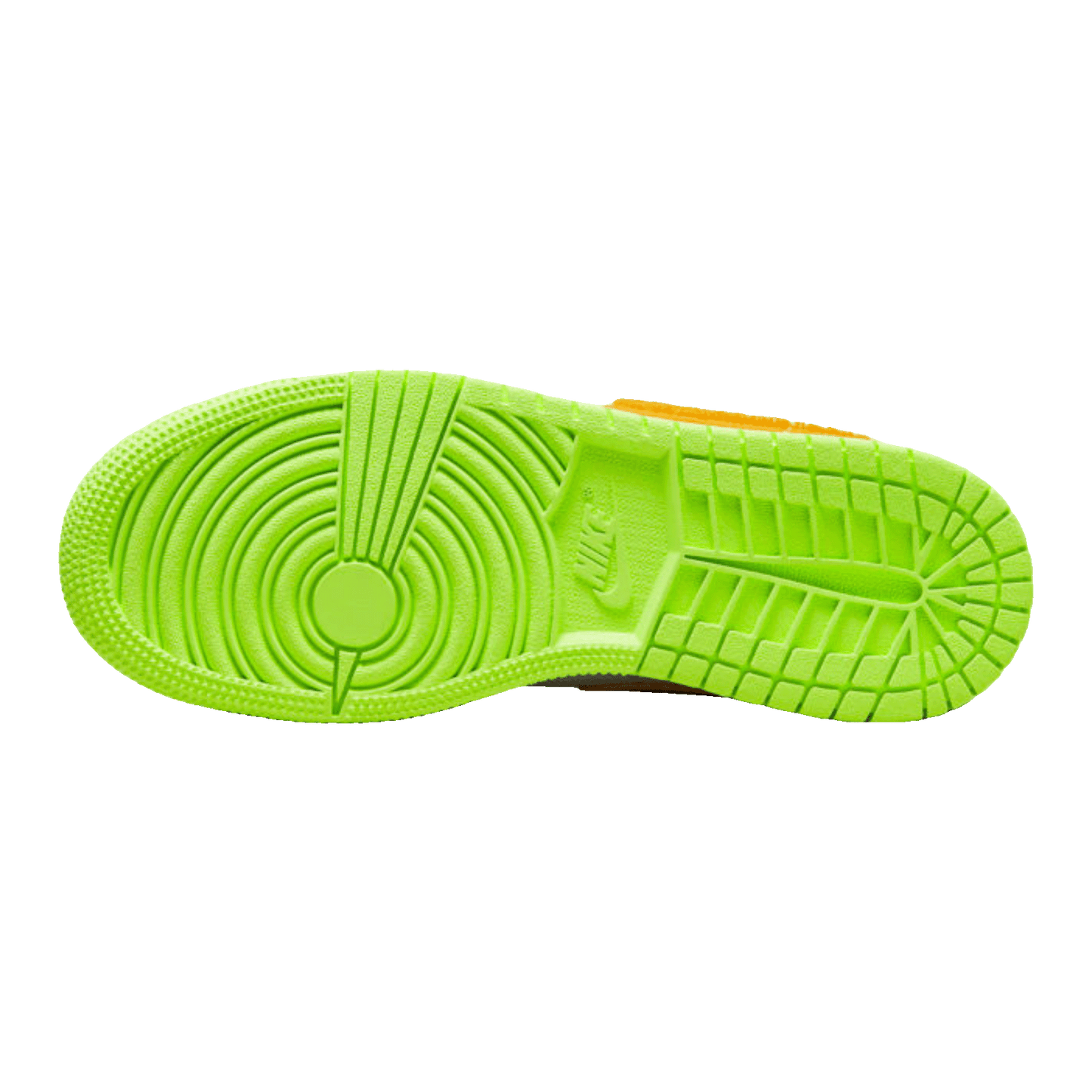 Nike Air Jordan 1 Low White Coconut Milk Ghost Green Laser Orange (GS) Sohle