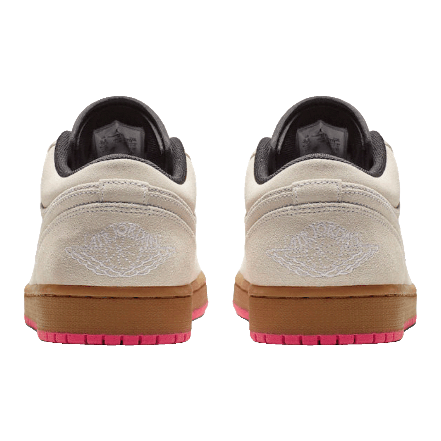 Nike Air Jordan 1 Low White Gum Hyper Pink Back