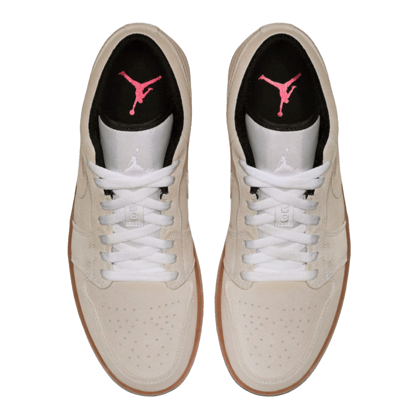 Nike Air Jordan 1 Low White Gum Hyper Pink Oben