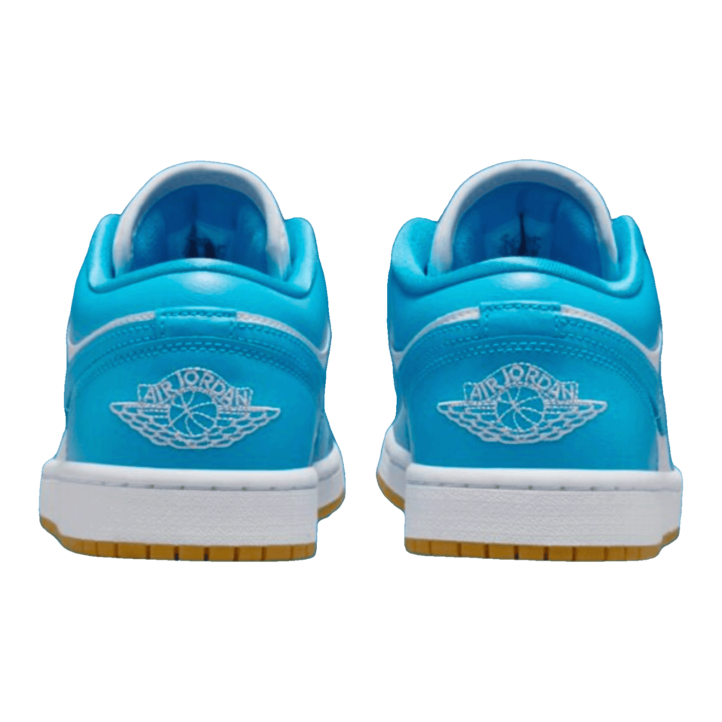 Nike Air Jordan 1 Low White Gum Light Brown Dark Powder Blue (W) Back