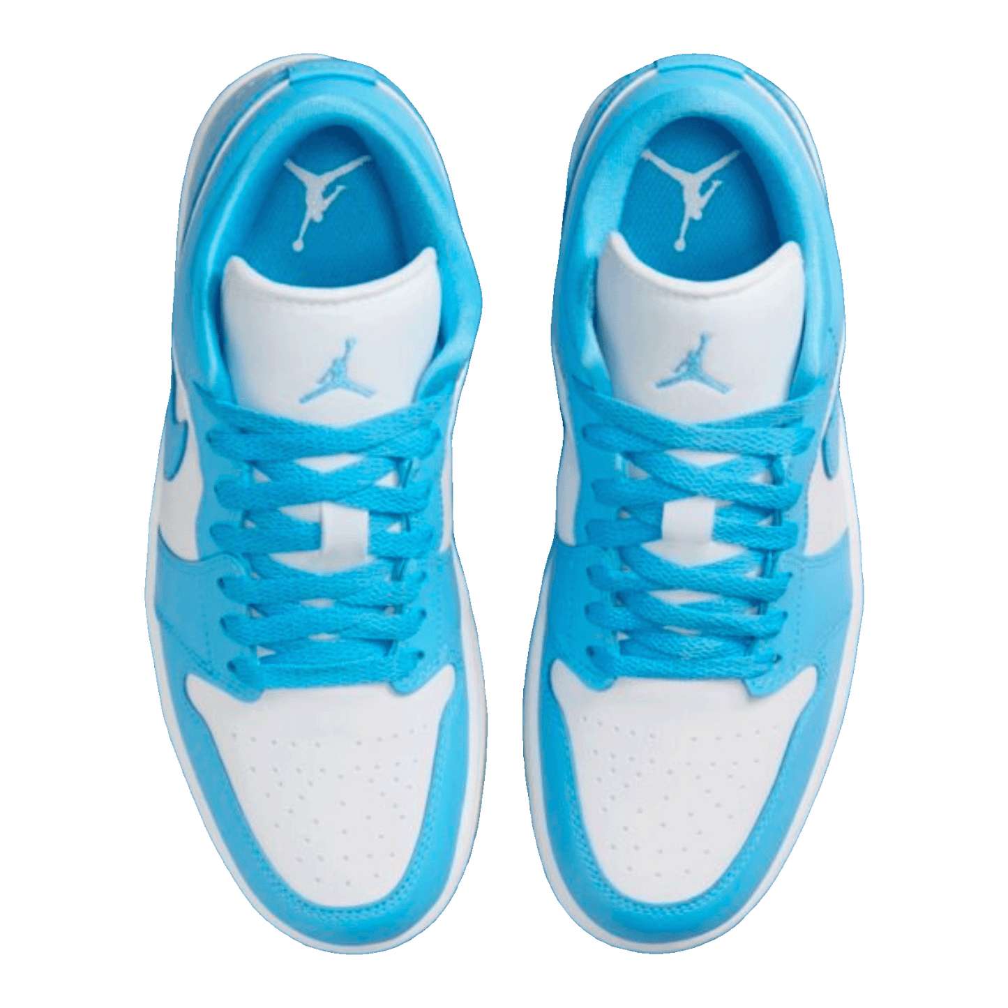 Nike Air Jordan 1 Low White Gum Light Brown Dark Powder Blue (W) Oben