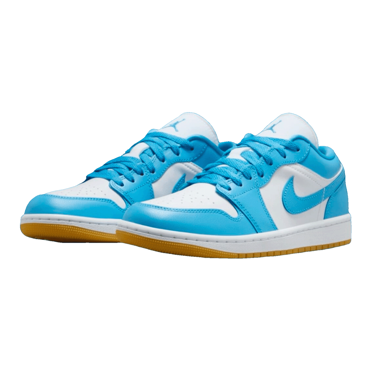 Nike Air Jordan 1 Low White Gum Light Brown Dark Powder Blue (W) Side