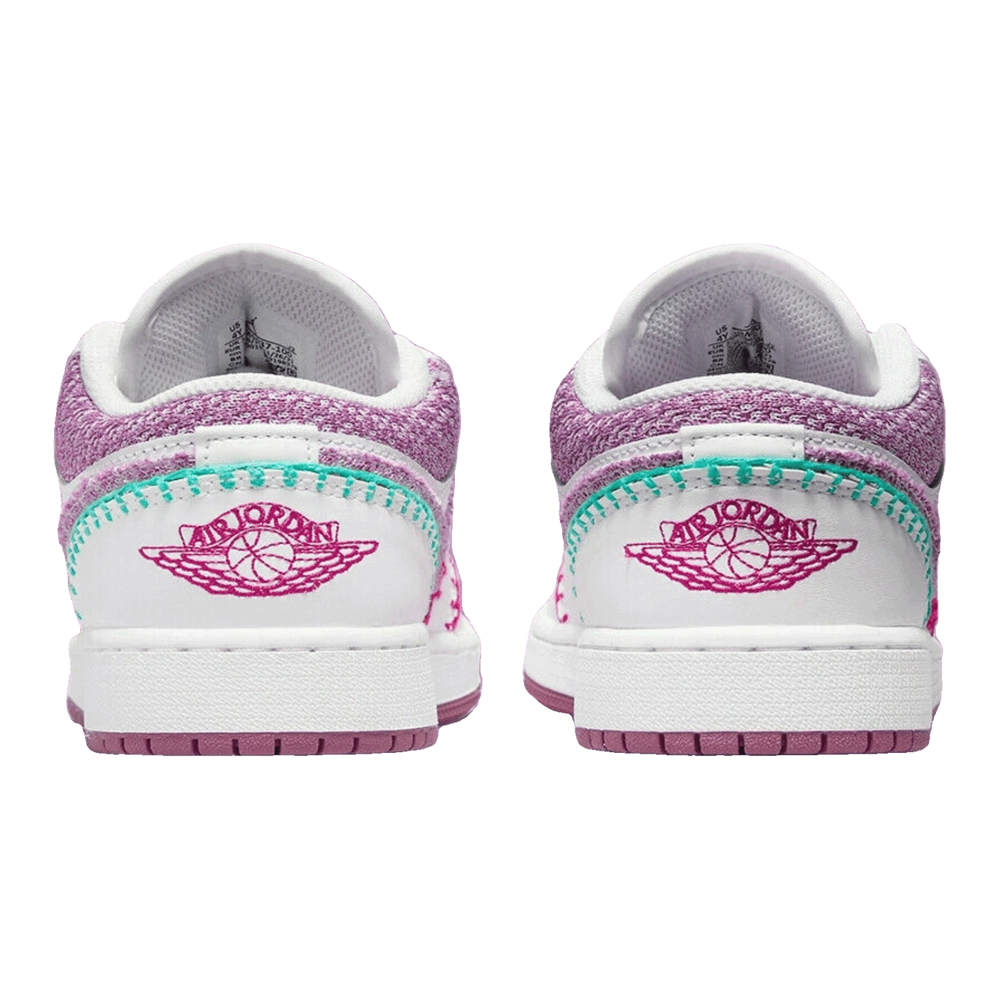 Nike Air Jordan 1 Low White Light Bordeaux (GS) Back