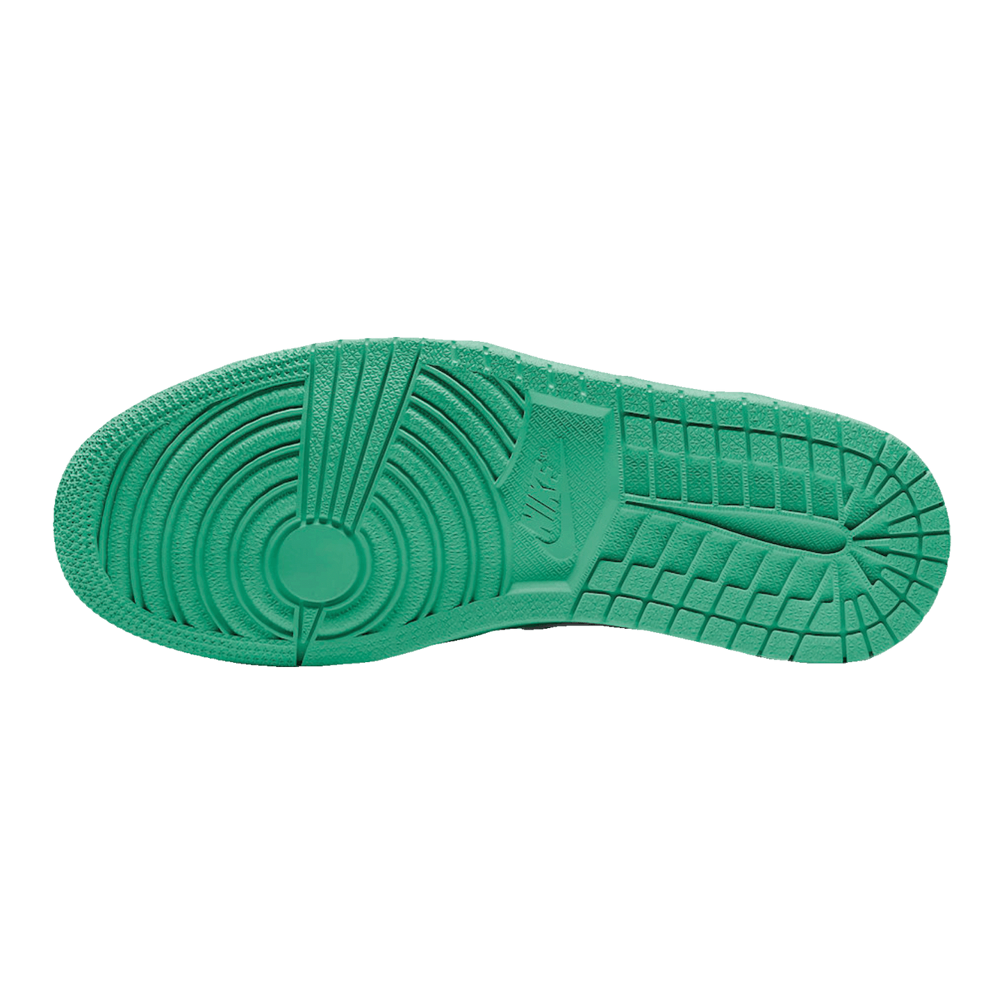 Nike Air Jordan 1 Low White Lucky Green Black Sohle