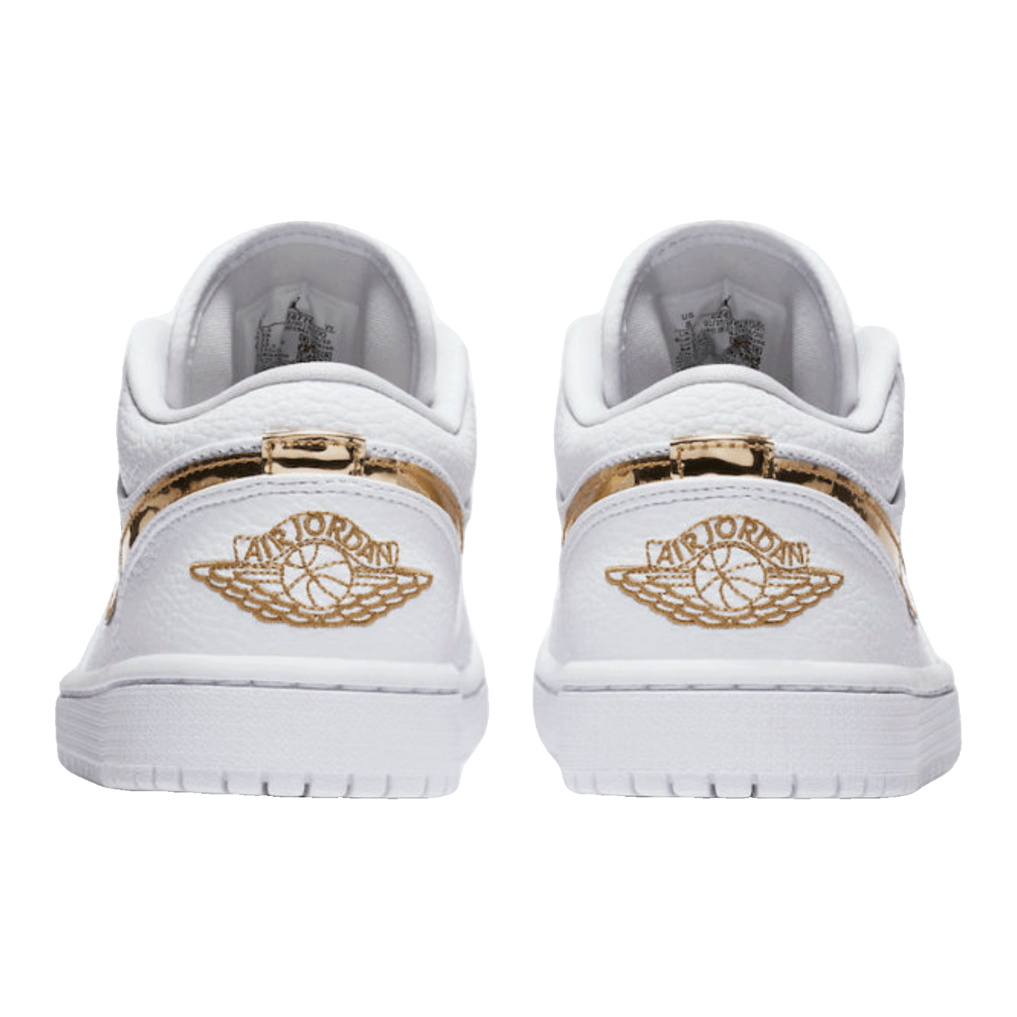 Nike Air Jordan 1 Low White Metallic Gold (W) Back