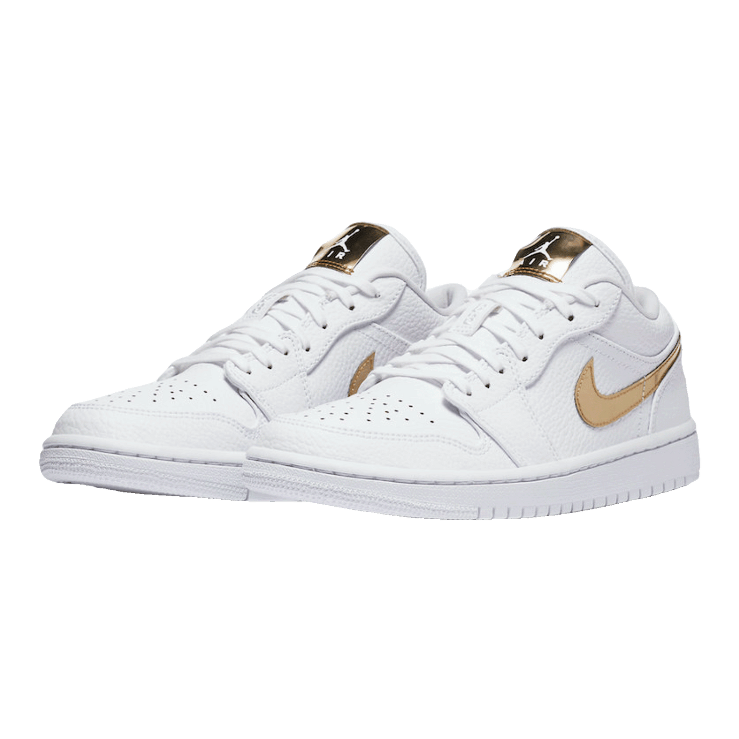 Nike Air Jordan 1 Low White Metallic Gold (W) Side