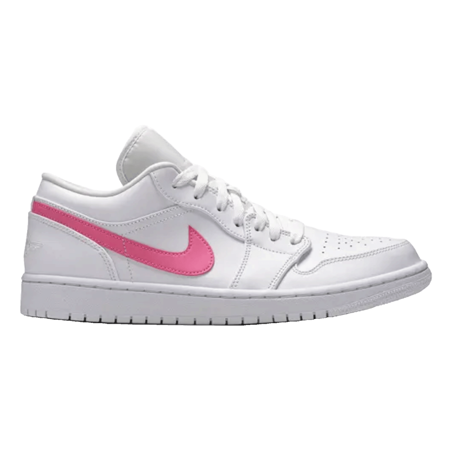 Nike Air Jordan 1 Low White Multi-Color Swoosh