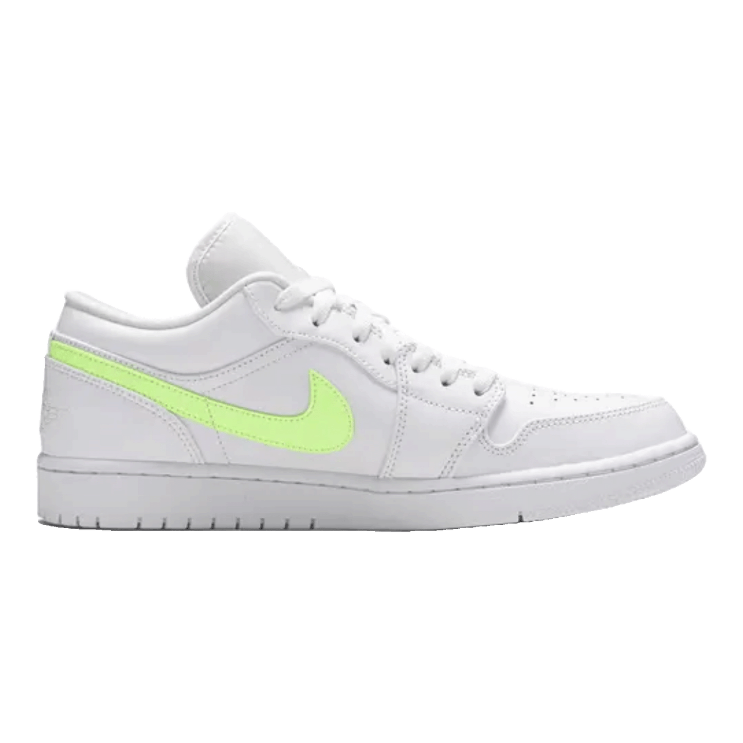 Nike Air Jordan 1 Low White Multi-Color Swoosh Detail