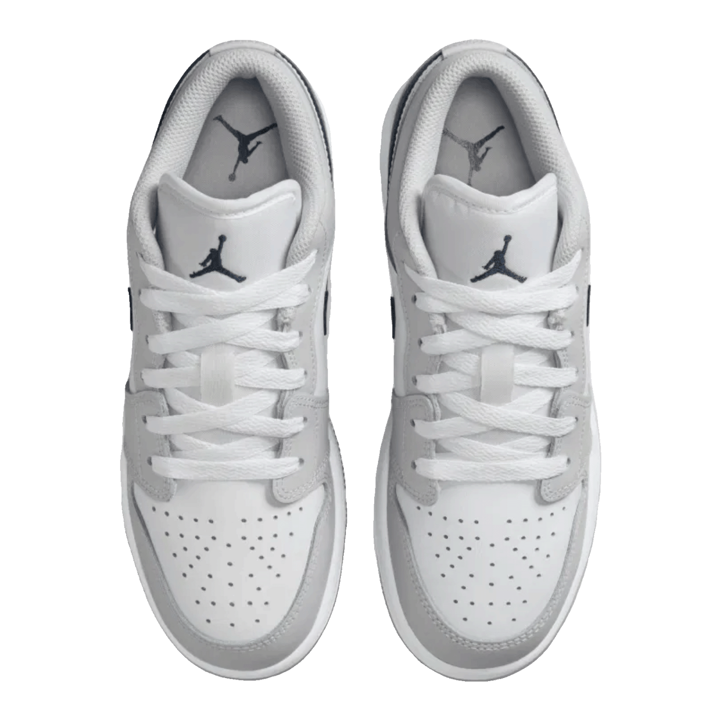 Nike Air Jordan 1 Low White Neutral Grey Gum Midnight Navy (GS) Oben