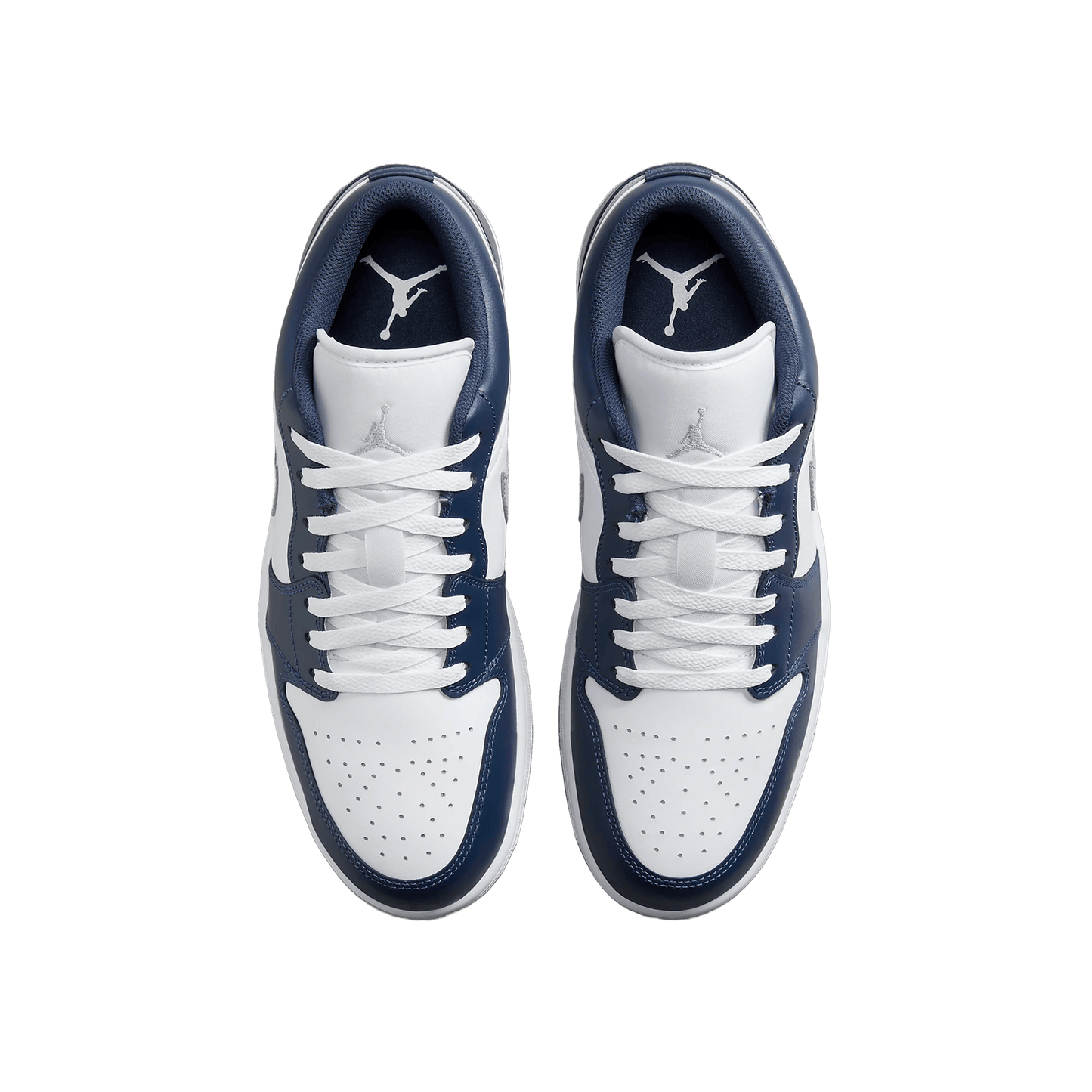Nike Air Jordan 1 Low Wolf Grey Midnight Navy Oben