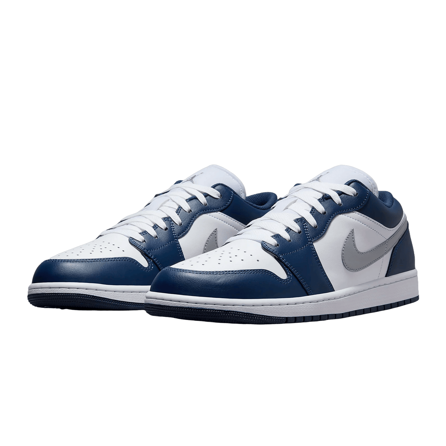 Nike Air Jordan 1 Low Wolf Grey Midnight Navy Side