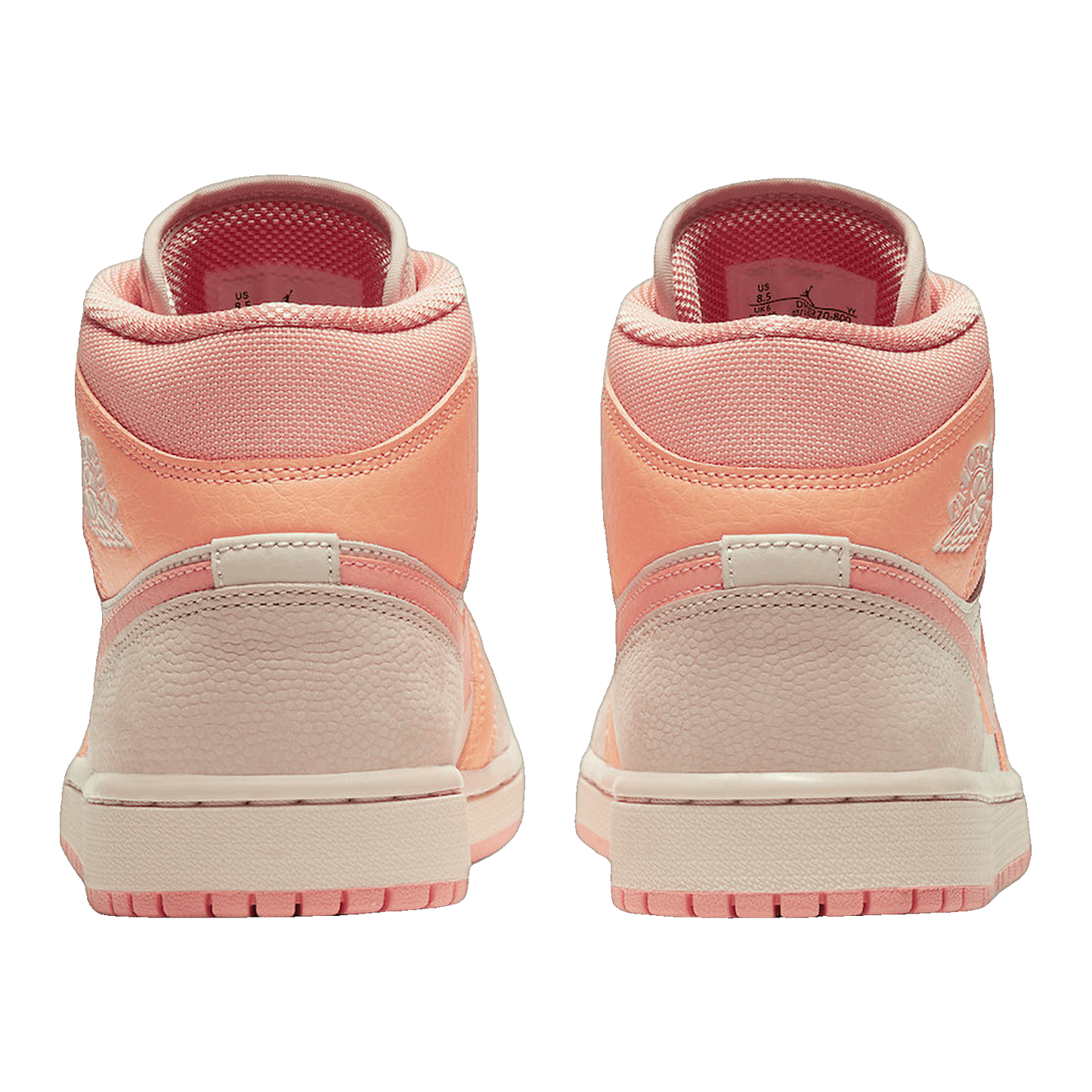 Nike Air Jordan 1 Mid Apricot Orange (W) Back