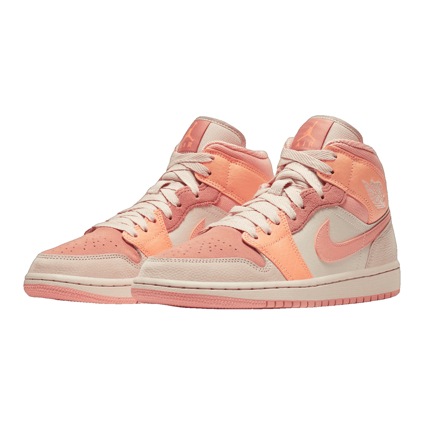 Nike Air Jordan 1 Mid Apricot Orange (W) Side
