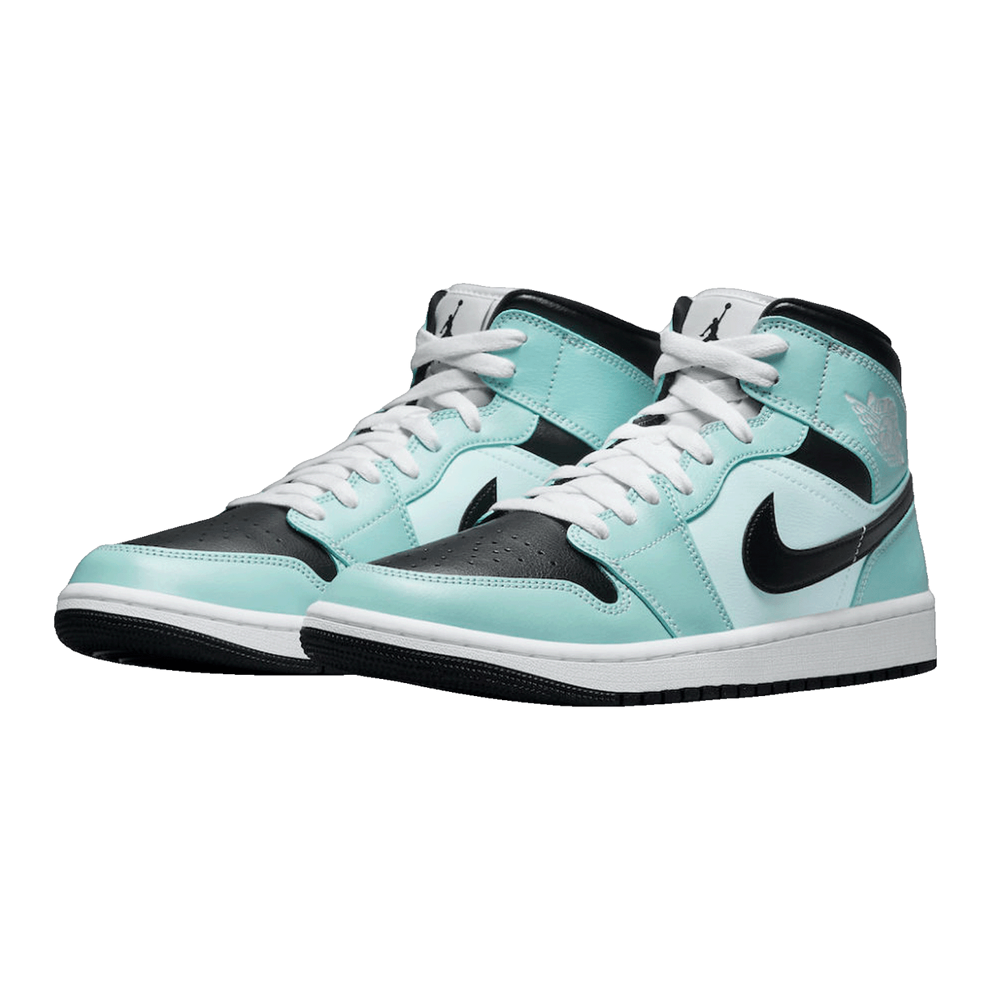 Nike Air Jordan 1 Mid Aqua Blue Tint (W) Side