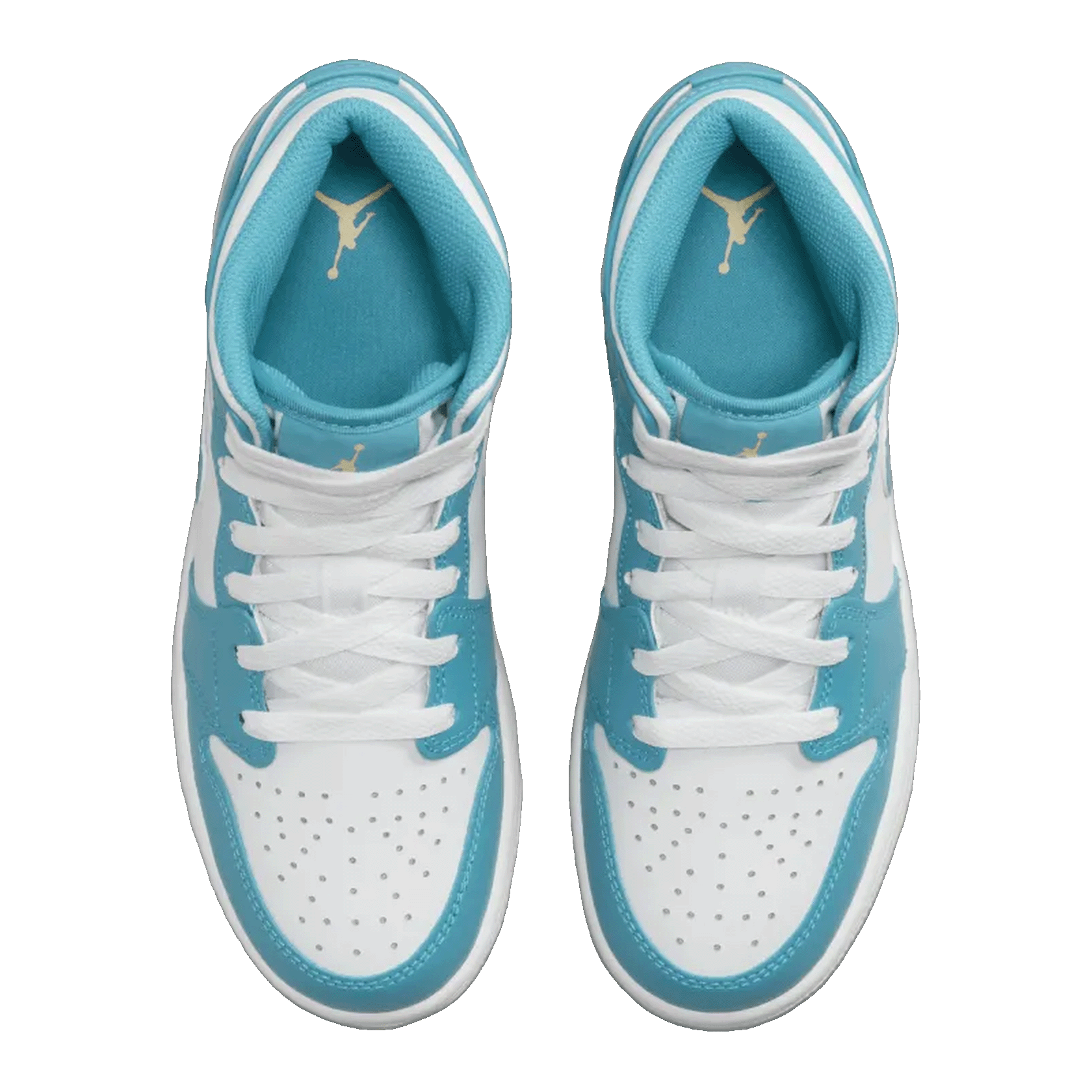 Nike Air Jordan 1 Mid Aquatone (GS) Oben