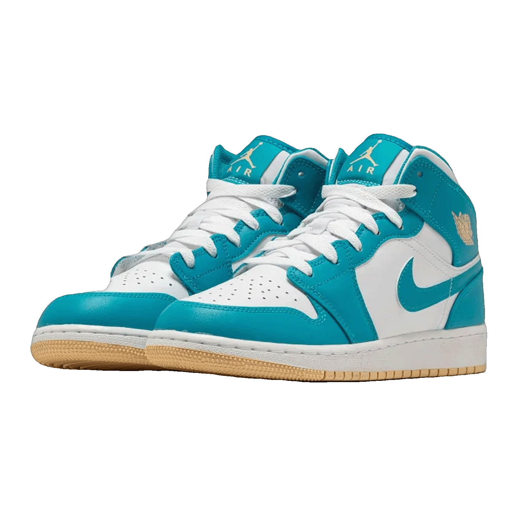 Nike Air Jordan 1 Mid Aquatone (GS) Side