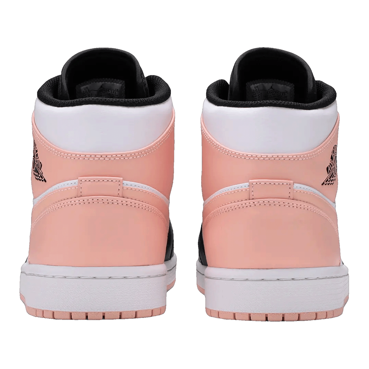 Nike Air Jordan 1 Mid Arctic Orange Black Toe Back